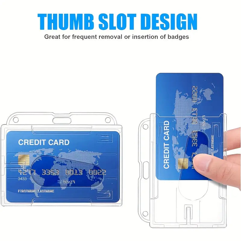 transparent card holder