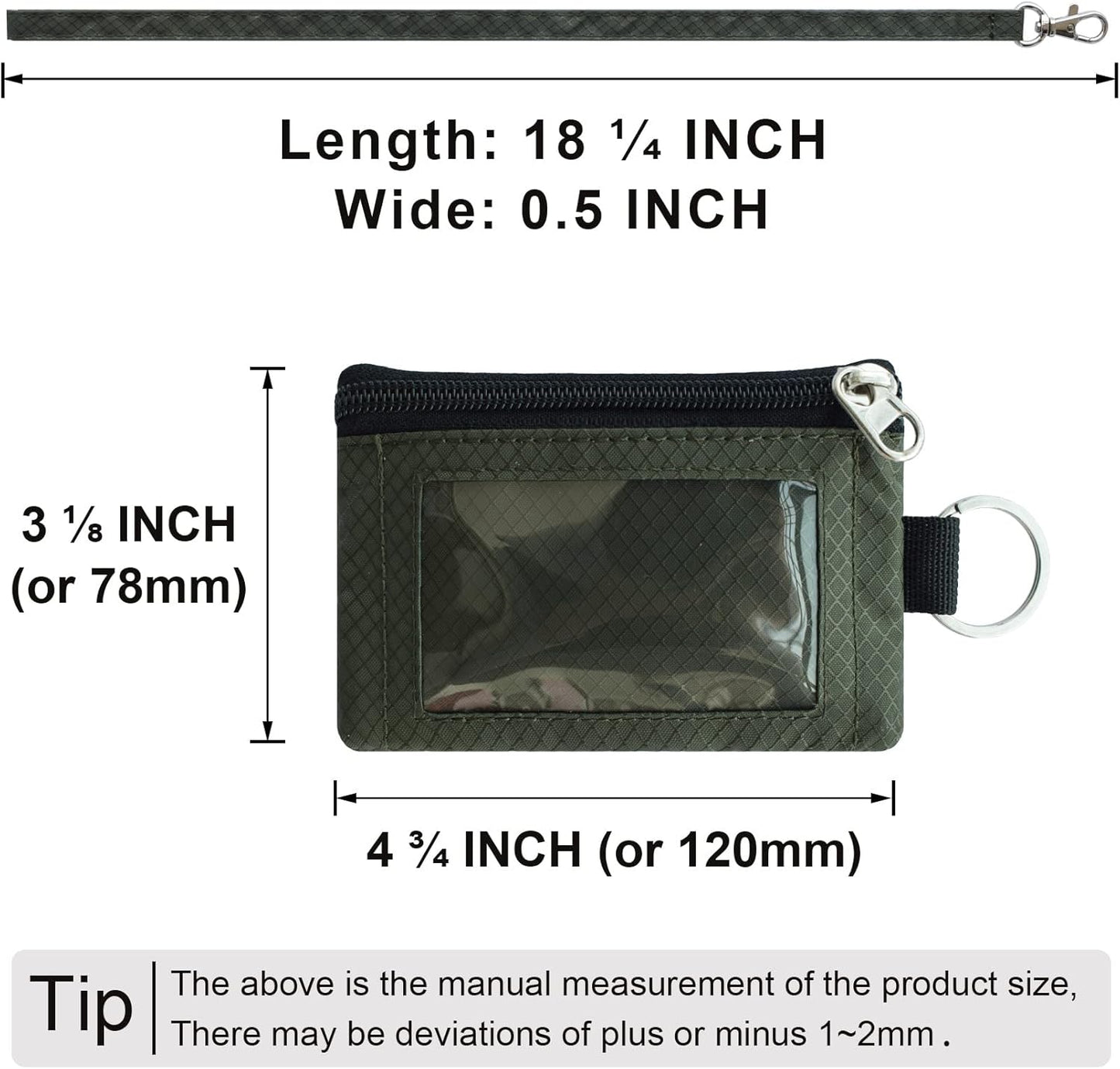 Men's Oxford Small Wallet with zipper