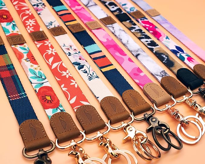 POCKT Lanyard for Keys Neck Lanyard Key Chain Holder for Men and Women - Cool Neck Lanyards for Keys, Wallets and ID Badge Holders | Jasmine