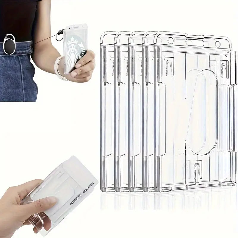 transparent card holder