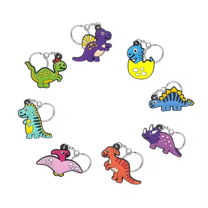Personalized promotional gift keychain cute Christmas cartoon cartoon soft rubber polyvinyl chloride keychain customization logo 2d 3d keychain