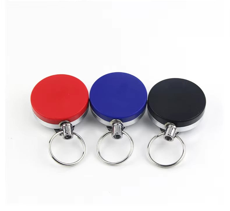 Custom logo Keychain Outdoor Keychain With Metal Clip Retractable Badge Reel Keychain Gadgets Electronic Innovative New Idea