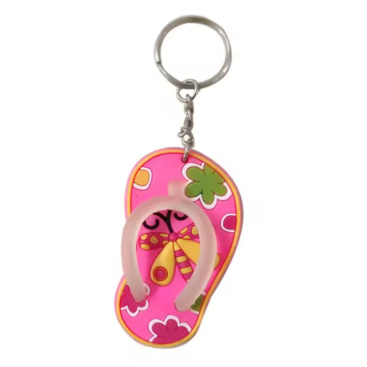 Personalized promotional gift keychain cute Christmas cartoon cartoon soft rubber polyvinyl chloride keychain customization logo 2d 3d keychain