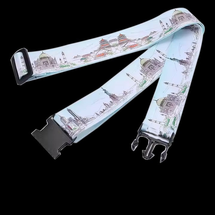 Customized luggage strap with quick release buckle strap