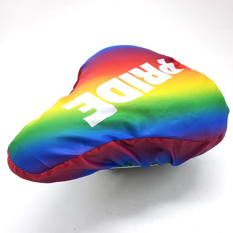 Custom Logo Printing Non-Slip RPET Recycled Soft Bicycle Bicycle Seat Saddle Cover Waterproof Polyester and Nylon
