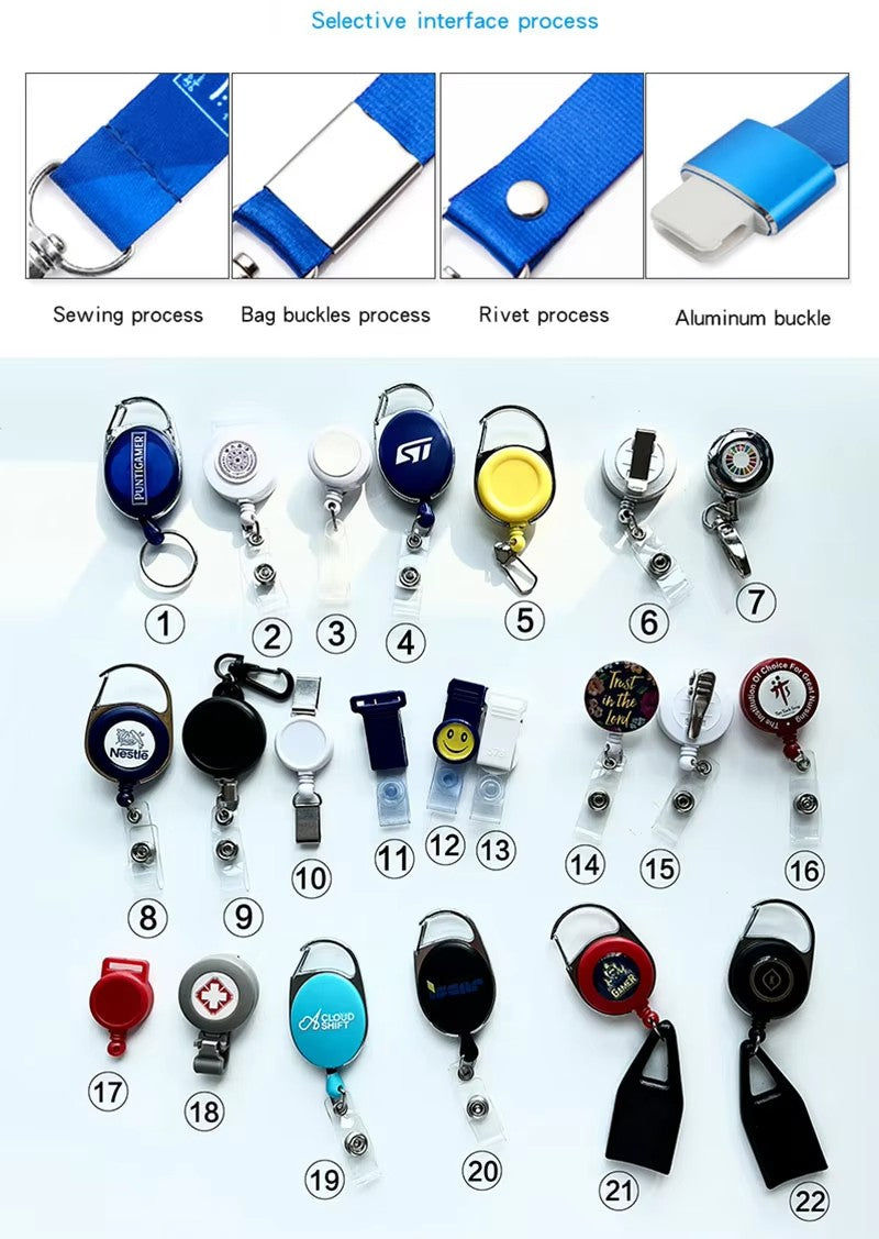 Promotional polyester lanyard sublimation polyester wrist short lanyard strap