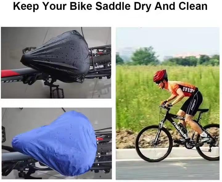 Promotional outdoor travel recycling waterproof bicycle seat cover bicycle saddle rainproof dust cover, protective waterproof protective cover