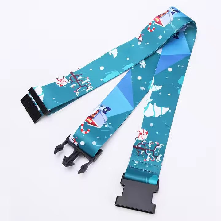 Customized luggage strap with quick release buckle strap