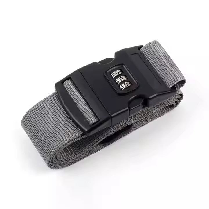 Travel Accessories Adjustable Luggage Belt Strap Colorful Luggage Straps With Lock for Suitcase
