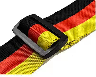 Rainbow color luggage strap with digital lock weight scale luggage strap with custom weight lift luggage strap