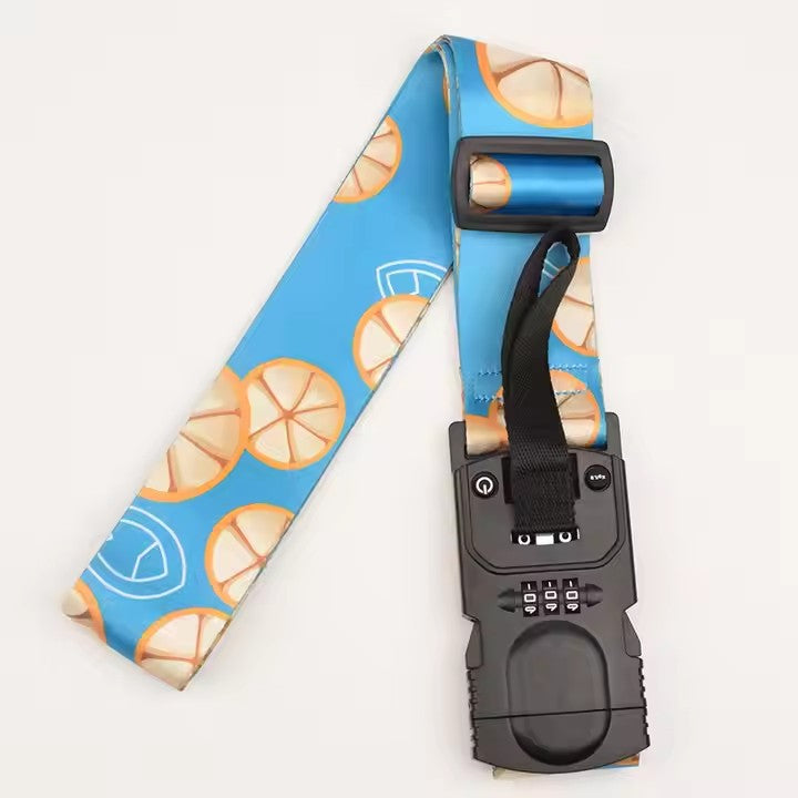 Custom Travel Luggage Scale Code Lock Suitcase Strap Belts Digital Scale Travel Luggage Bag Straps With Logo Custom