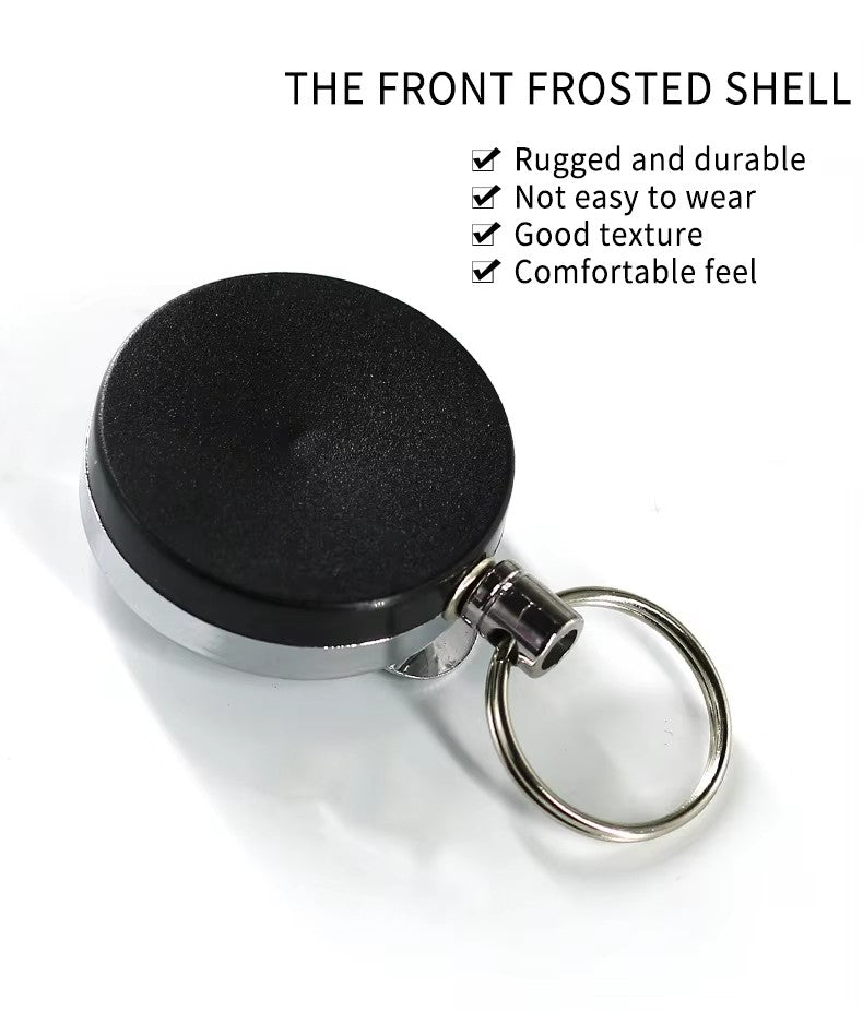 Custom logo Keychain Outdoor Keychain With Metal Clip Retractable Badge Reel Keychain Gadgets Electronic Innovative New Idea