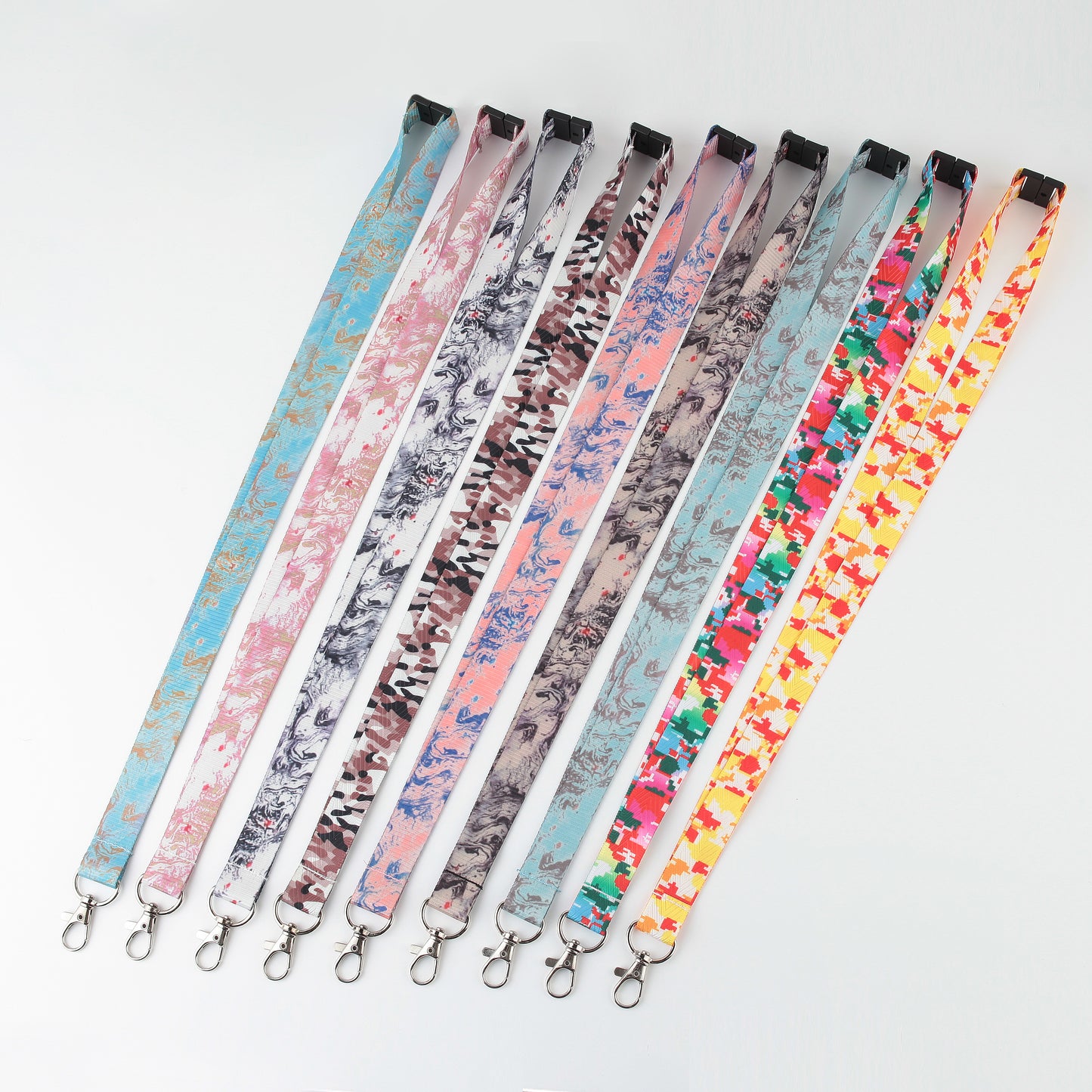 customed logo and style sublimation lanyard