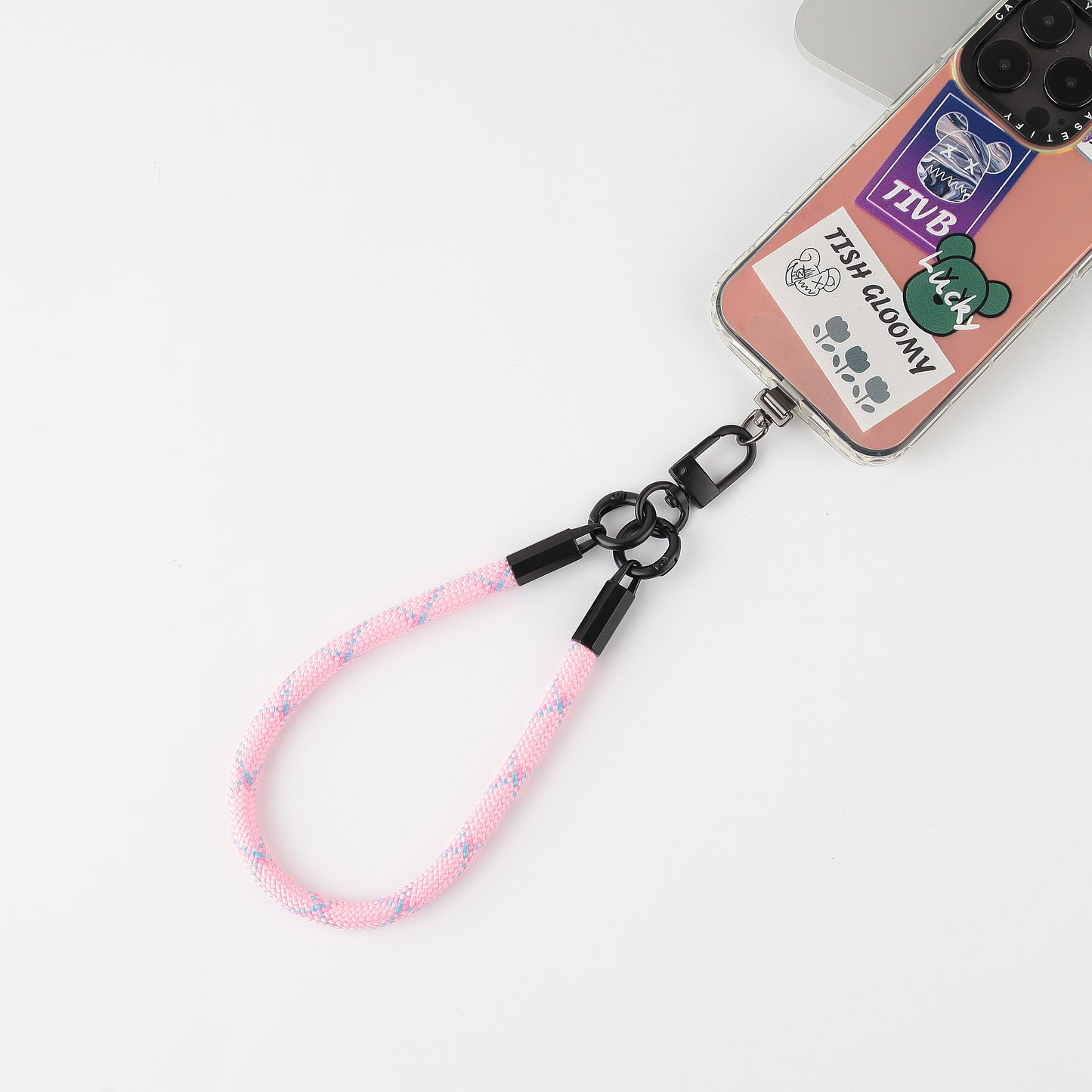 mobile phone lanyard with satinless gasket
