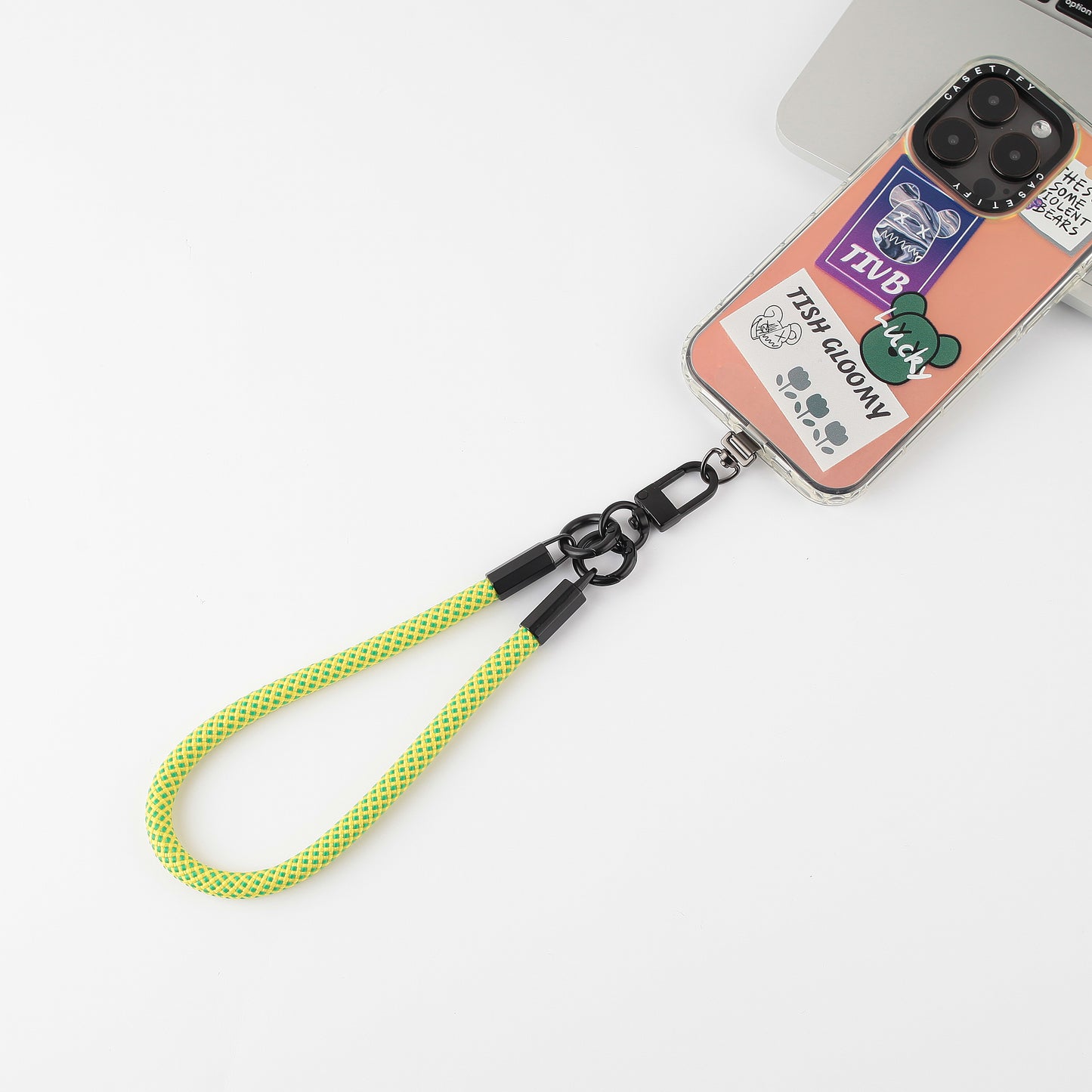 mobile phone lanyard with satinless gasket