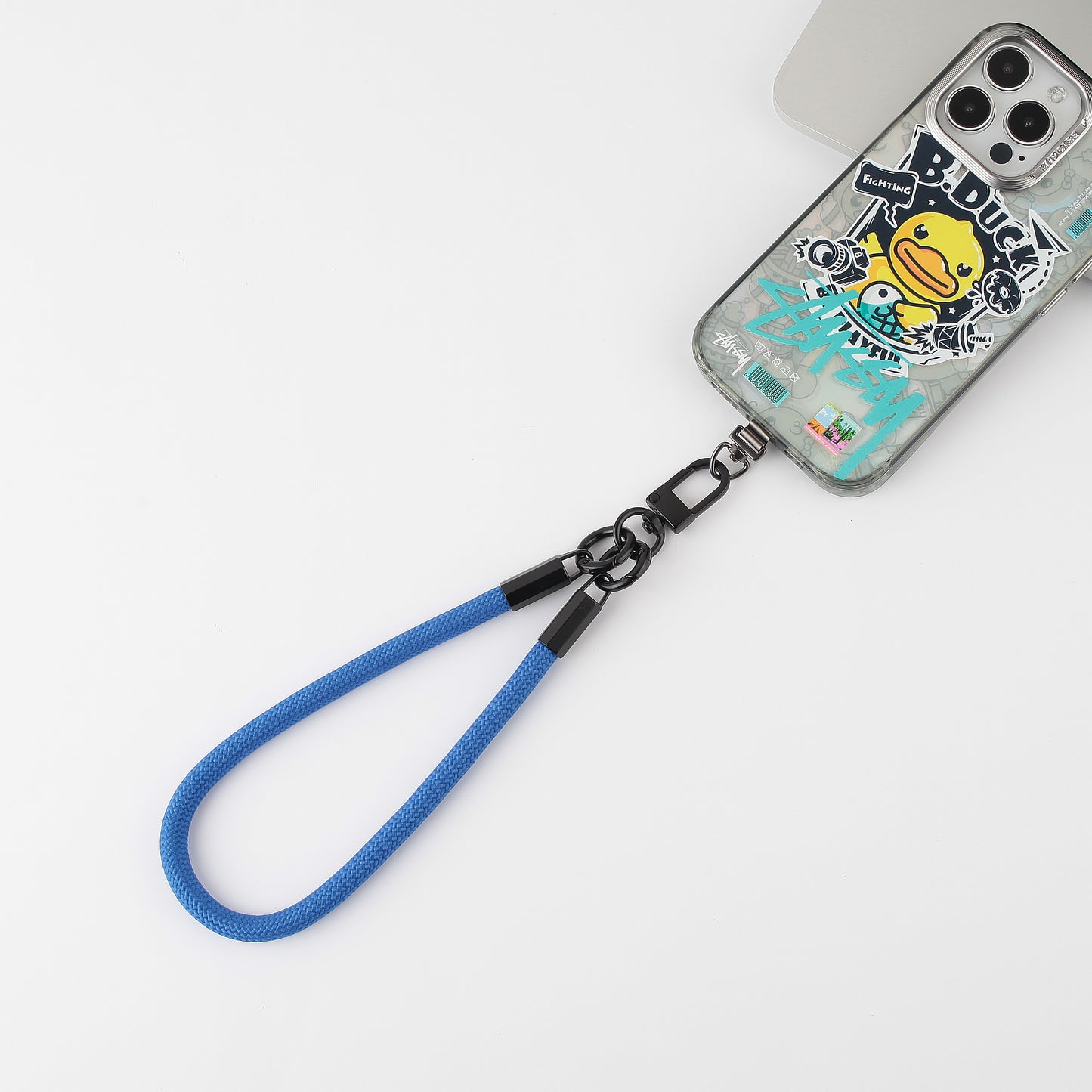 mobile phone lanyard with satinless gasket