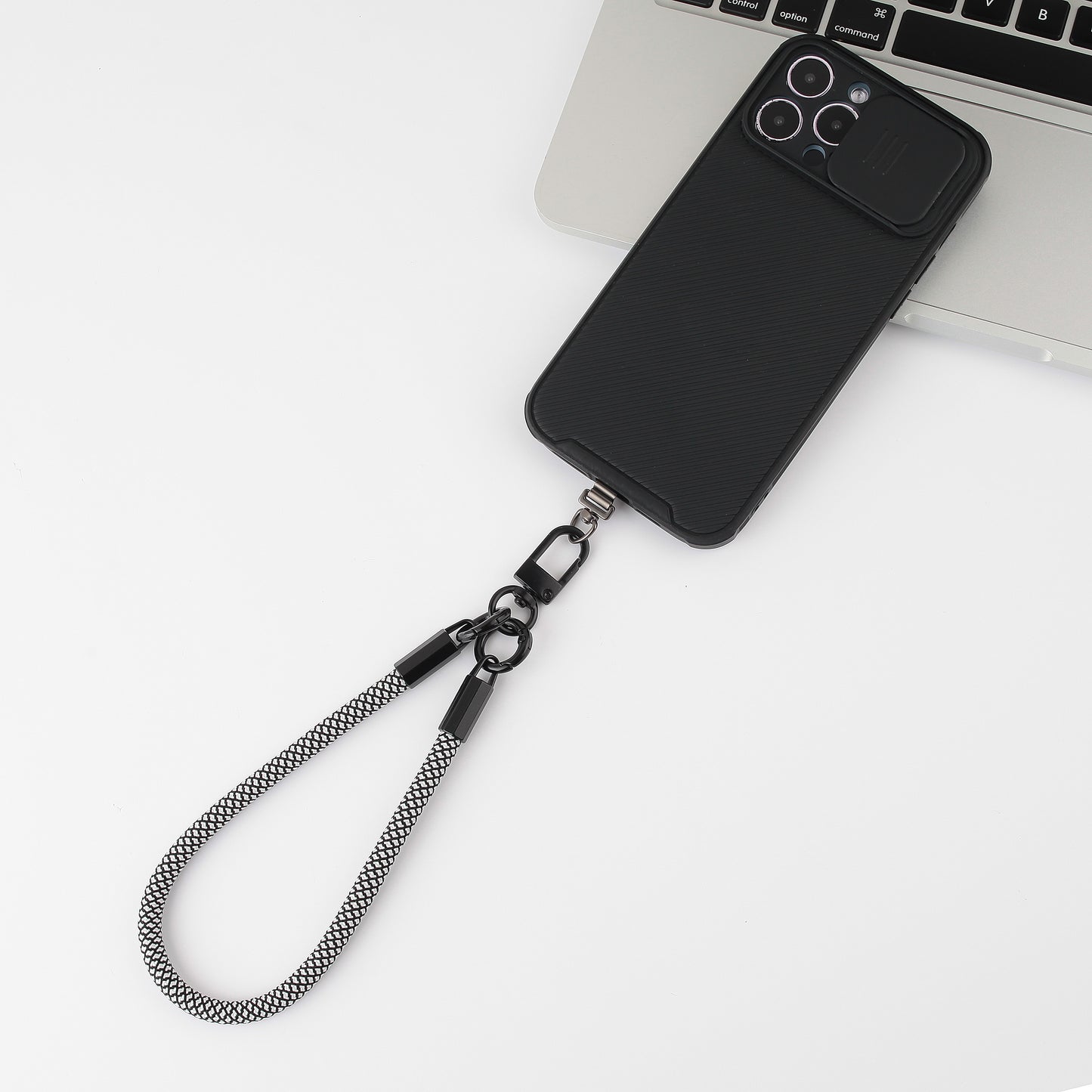 mobile phone lanyard with satinless gasket