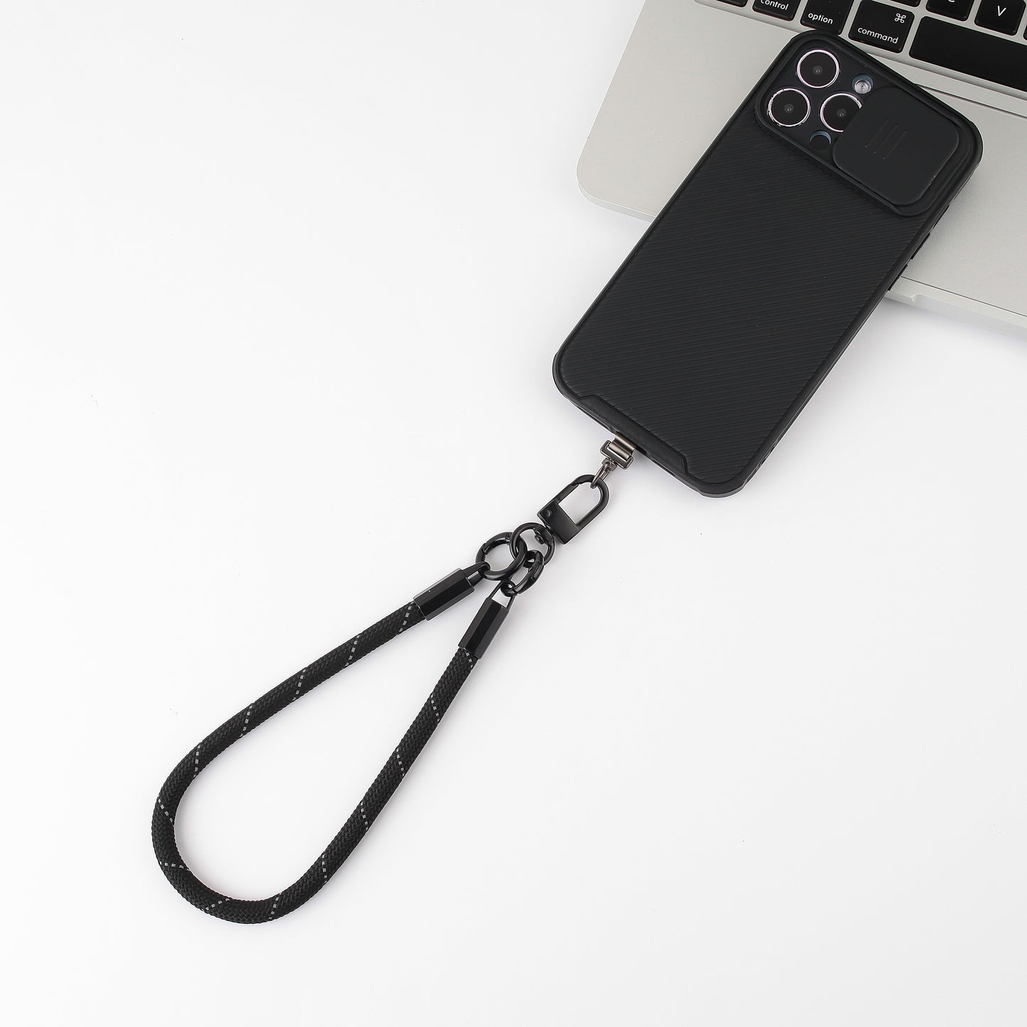 mobile phone lanyard with satinless gasket