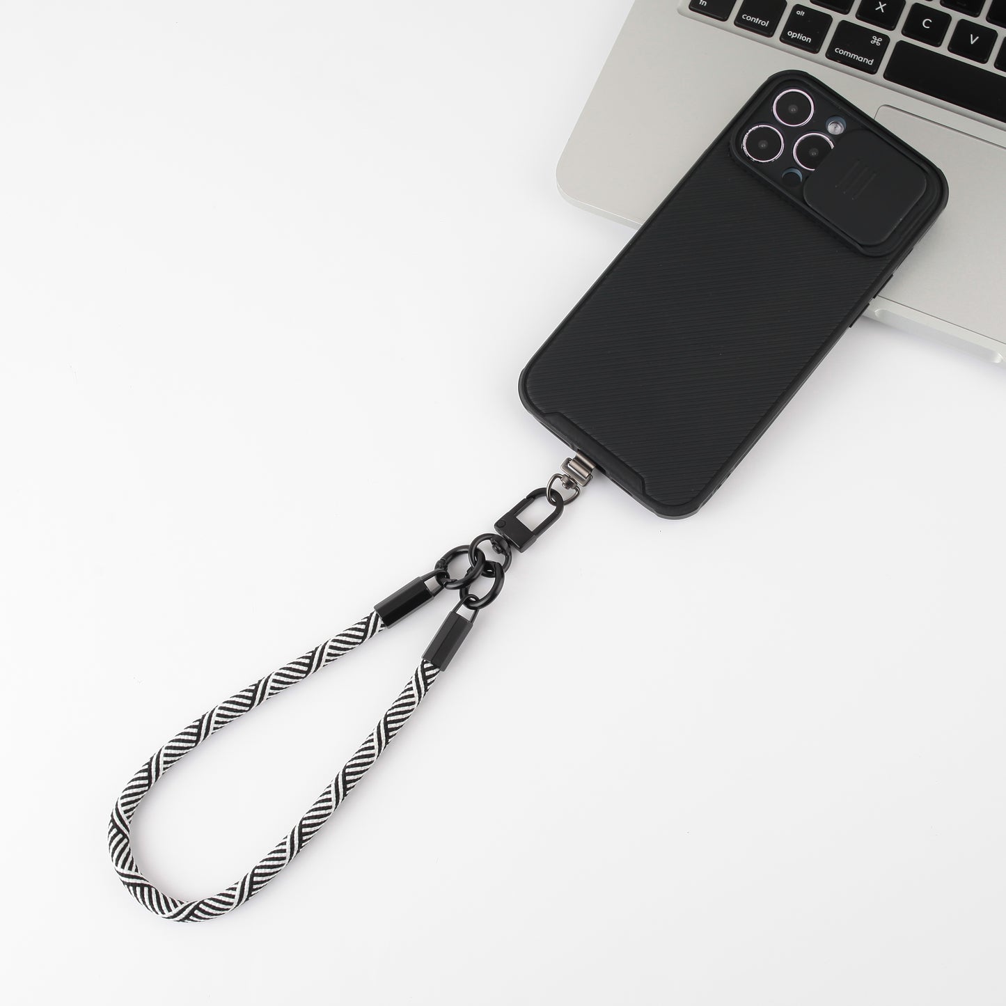 mobile phone lanyard with satinless gasket