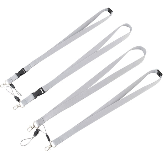 polyester lanyard with metal hook + plastic bukcle