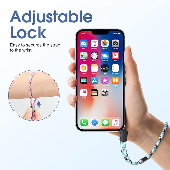 Hand Wrist Strap Lanyard, Adjustable Nylon Colorful for Mobile Phone, Camara, USB Flash Drive, ID Name Tag Badge