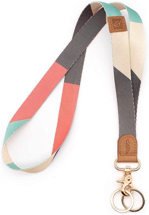 POCKT Lanyard for Keys Neck Lanyard Key Chain Holder for Men and Women - Cool Neck Lanyards for Keys, Wallets and ID Badge Holders | Jasmine