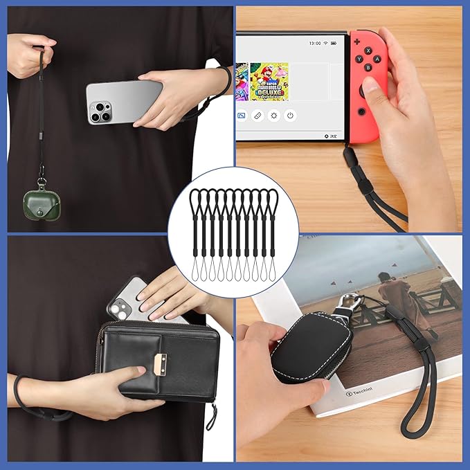 Hand Wrist Strap Lanyard, Adjustable Nylon Colorful for Mobile Phone, Camara, USB Flash Drive, ID Name Tag Badge