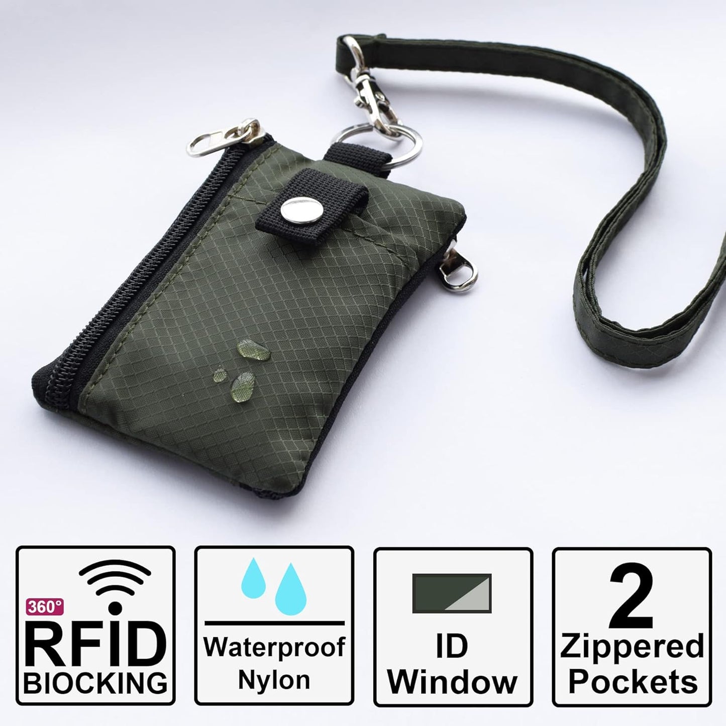 Men's Oxford Small Wallet with zipper