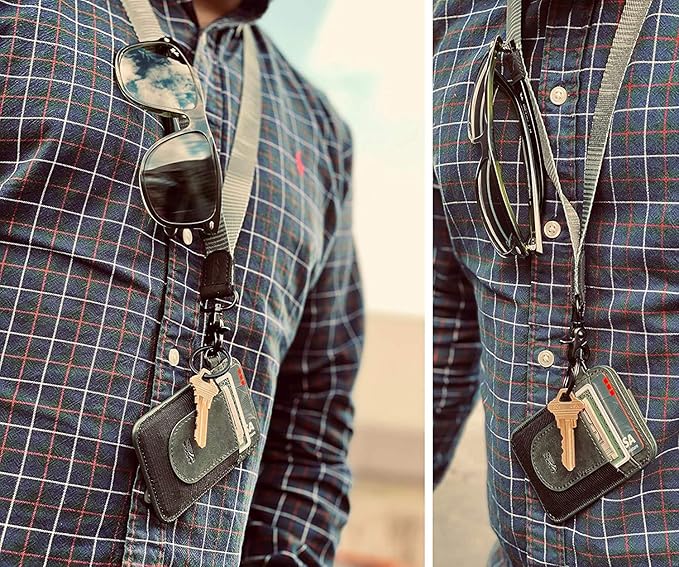 POCKT Lanyard for Keys Neck Lanyard Key Chain Holder for Men and Women - Cool Neck Lanyards for Keys, Wallets and ID Badge Holders | Jasmine