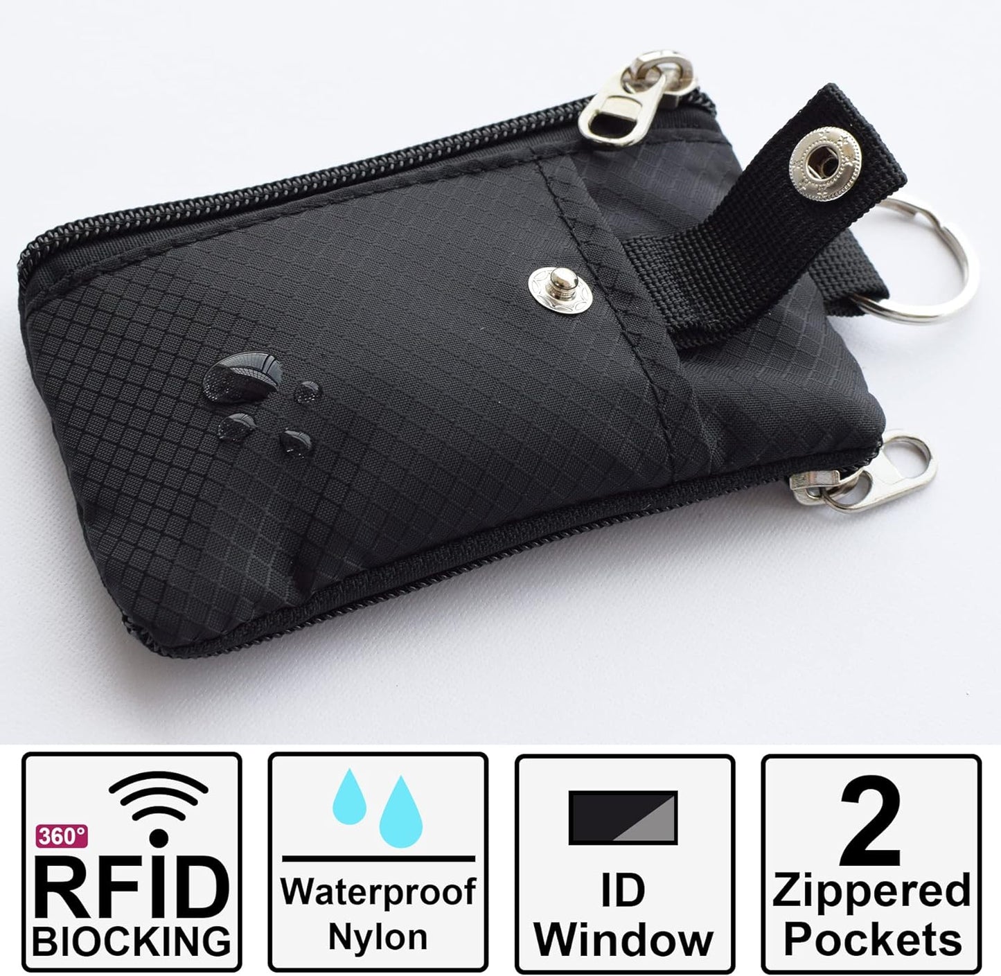 Men's Oxford Small Wallet with zipper