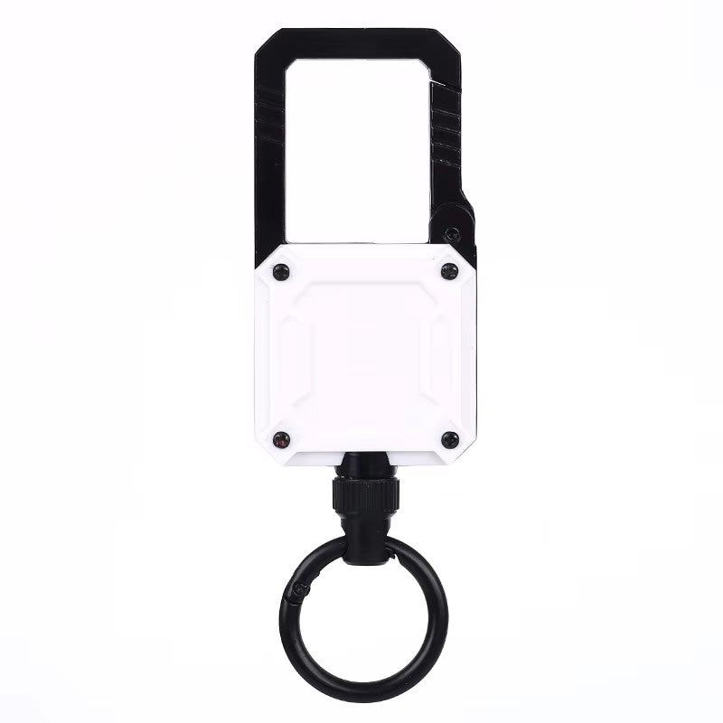 Heavy Duty Metal Carabiner KeyChain Retractable Badge Reel With ID Card Holder Retractable Badge Reel Motorcycle Keychain
