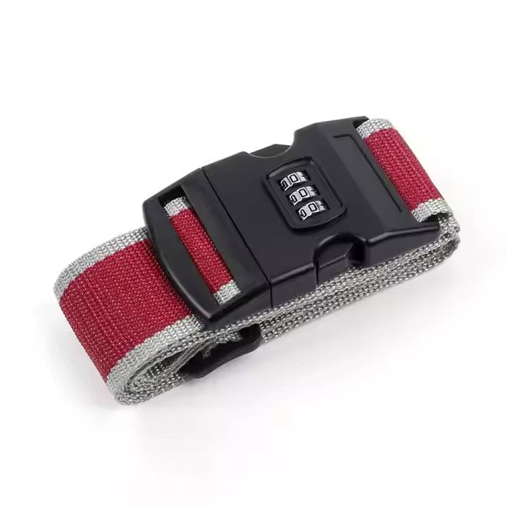 Travel Accessories Adjustable Luggage Belt Strap Colorful Luggage Straps With Lock for Suitcase