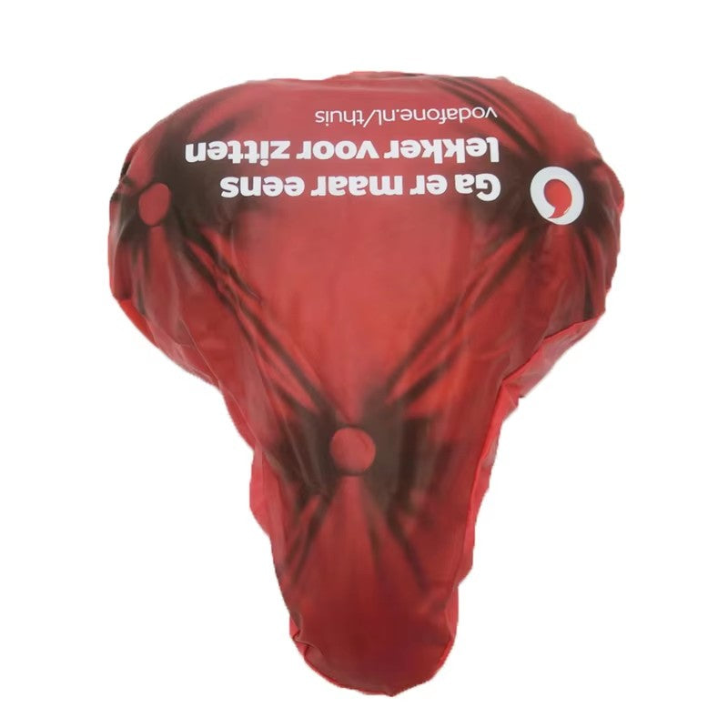 Custom Logo Printing Non-Slip RPET Recycled Soft Bicycle Bicycle Seat Saddle Cover Waterproof Polyester and Nylon