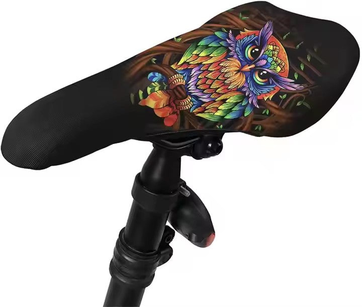 Promotional Outdoor Travel Recycled Waterproof Bike Seat Cover, Cycling Saddle Rain and Dust Protector, Protective Waterproof Barrier