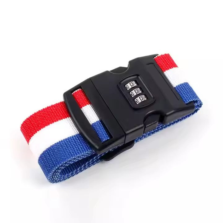 Travel Accessories Adjustable Luggage Belt Strap Colorful Luggage Straps With Lock for Suitcase