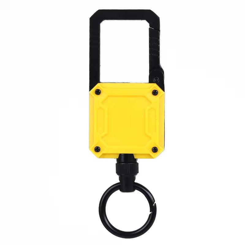 Heavy Duty Metal Carabiner KeyChain Retractable Badge Reel With ID Card Holder Retractable Badge Reel Motorcycle Keychain