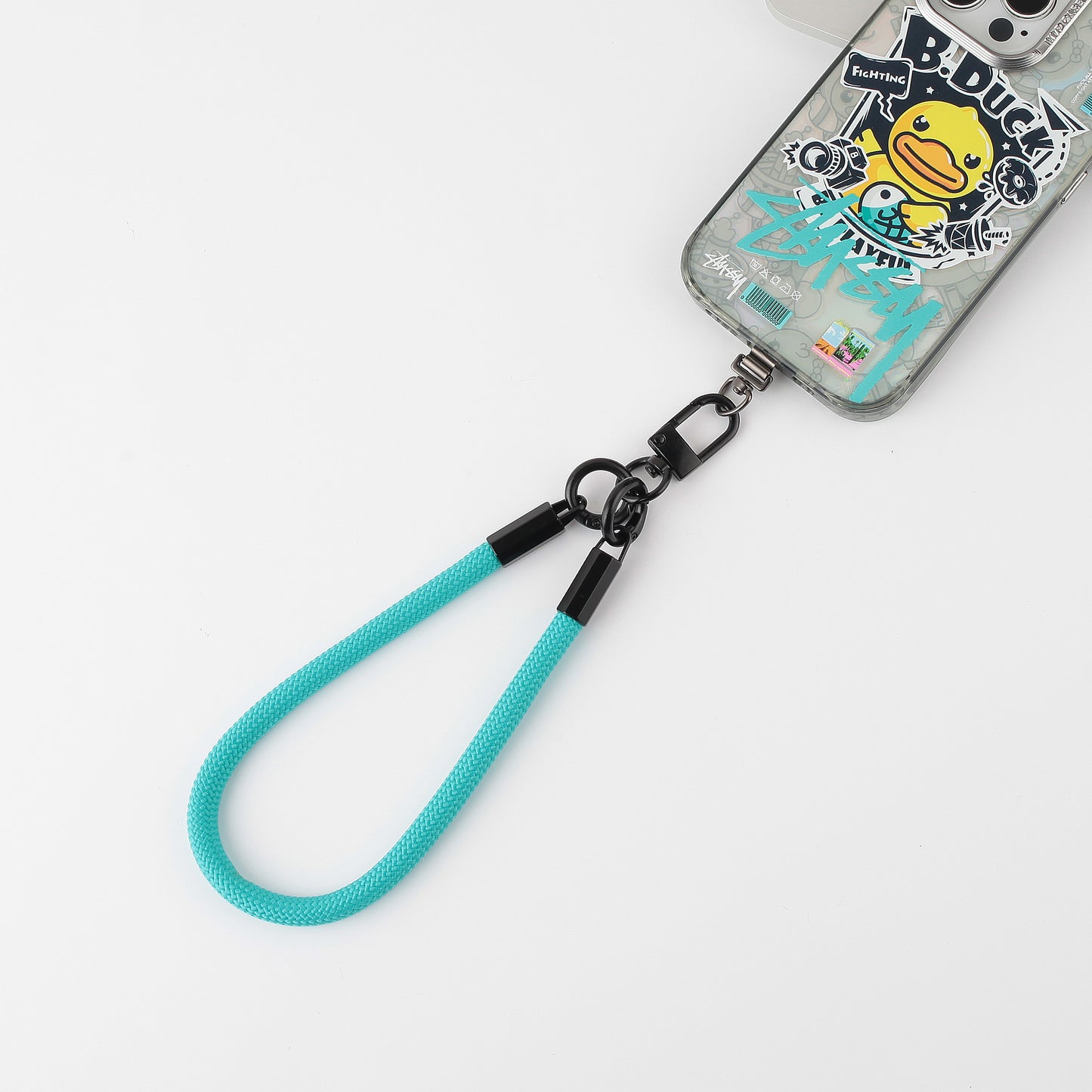 mobile phone lanyard with satinless gasket